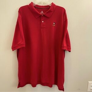 Disney Parks Mickey Mouse Polo Shirt Men's Size 3XL Authentic Original Red EUC